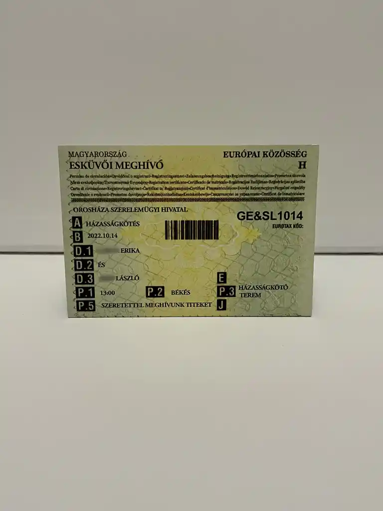 Esküvői meghívó